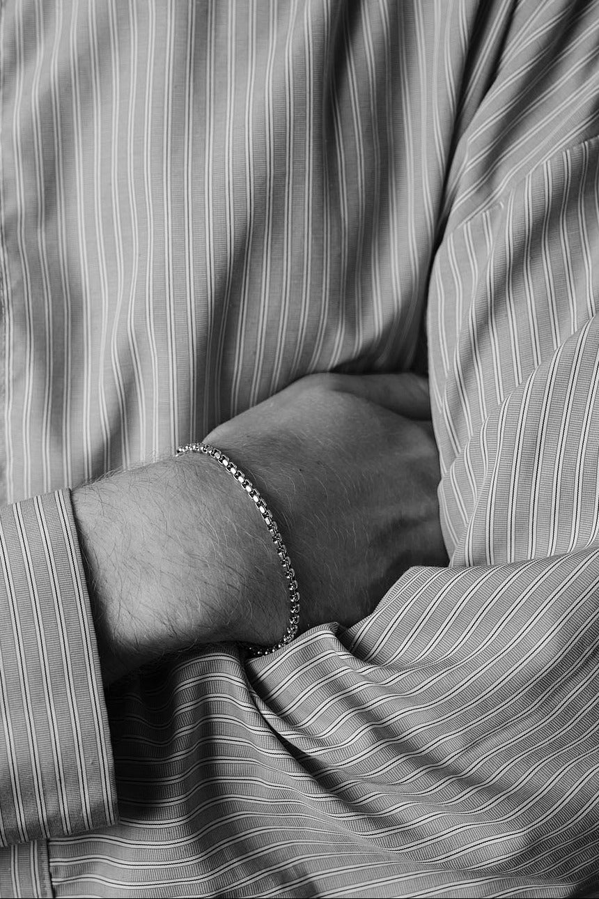 Mono Box Bracelet Silver
