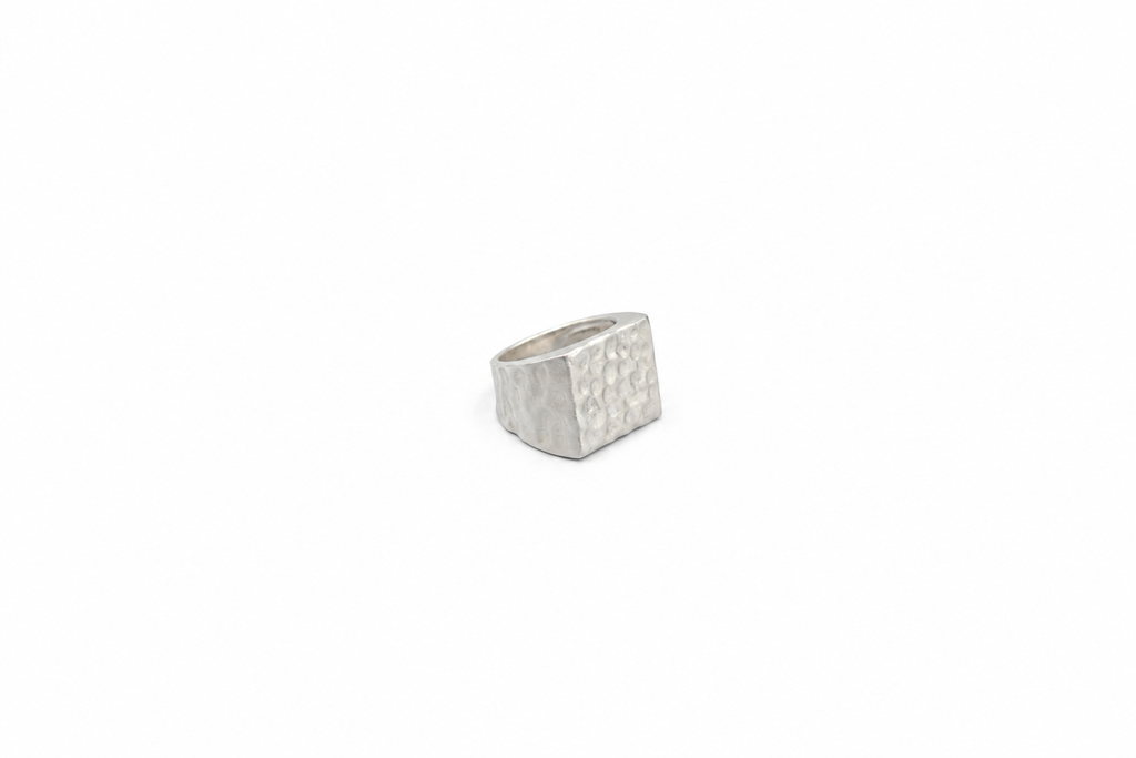 Hammered Square Ring