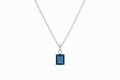 Monaco Blue Pendant Silver