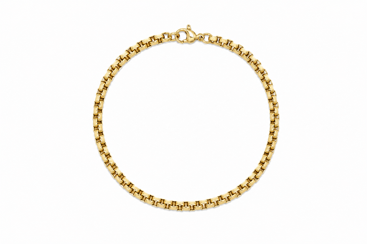 Mono Box Bracelet Gold